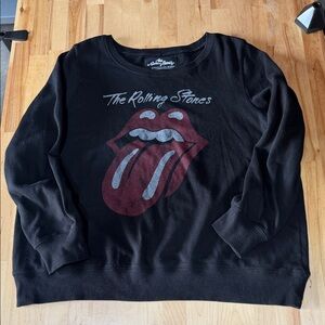 Torrid - Size 1 Rolling Stones Black Sweatshirt